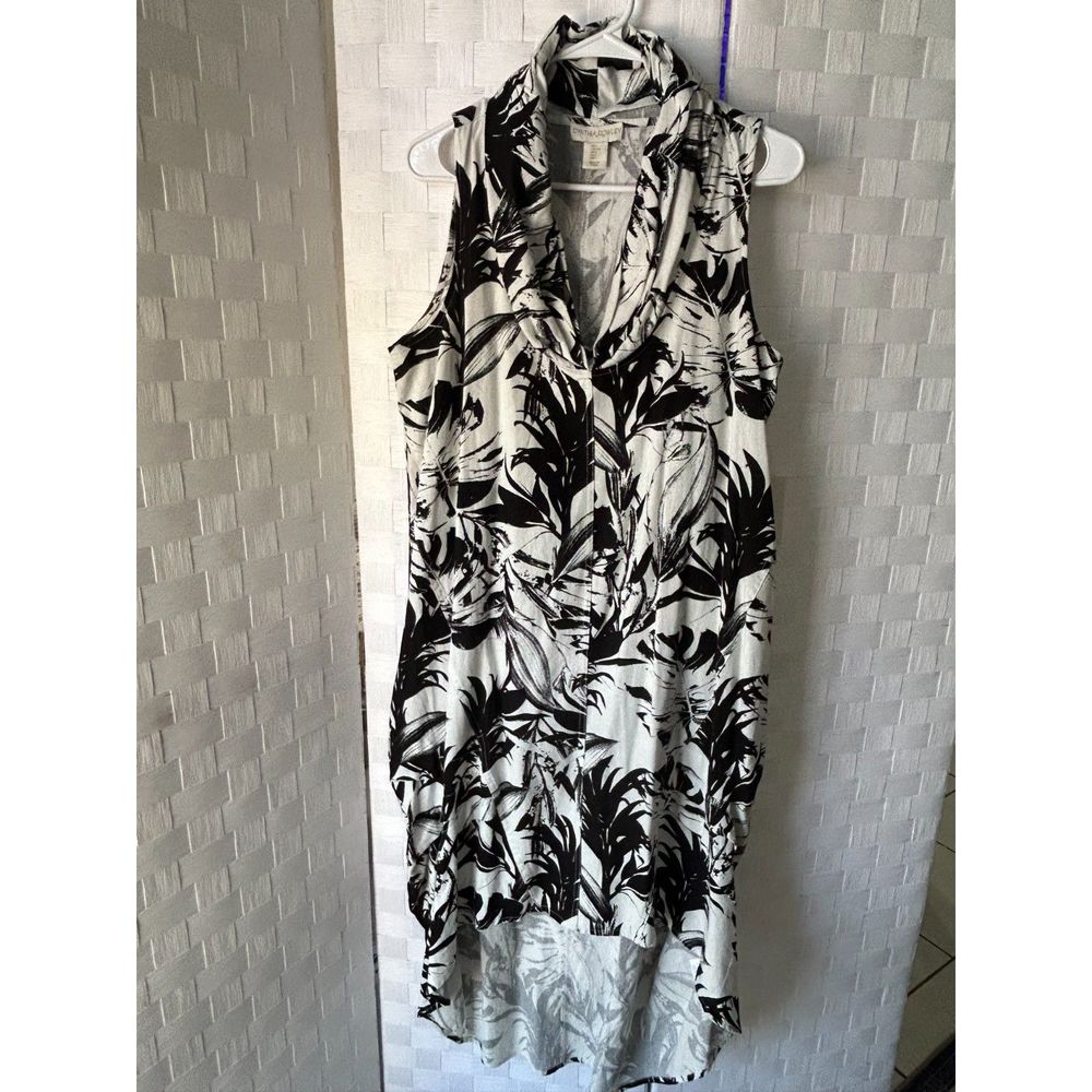 Cynthia Rowley women's high low linen dress